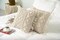 Macramé Pillow Cover- Set of 2 Boho Cushion Cover 100% Cotton Decorative Fringe Pillow Cover Boho Home Decor